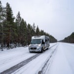 Schneebedeckte Straßen