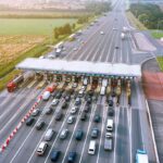 Mautschranken auf der Autobahn