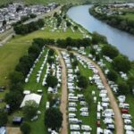 Wohnmobile entlang der Mosel beim Moselzauber 163