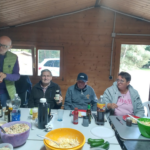 RU-Treff Niederrhein 2026 Abendessen im Gartenhaus